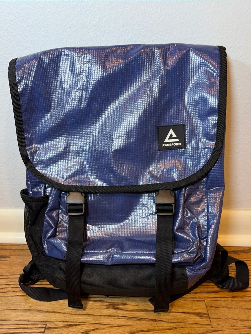 RAREFORM Brooklyn 20L Blue Backpack Laptop Sleeve Eco Upcycled Billboard Outdoor